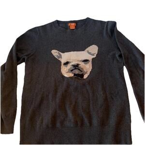 Joe Fresh Frenchie Dog Wool Blend Sweater Womens Actual Small Pullover
